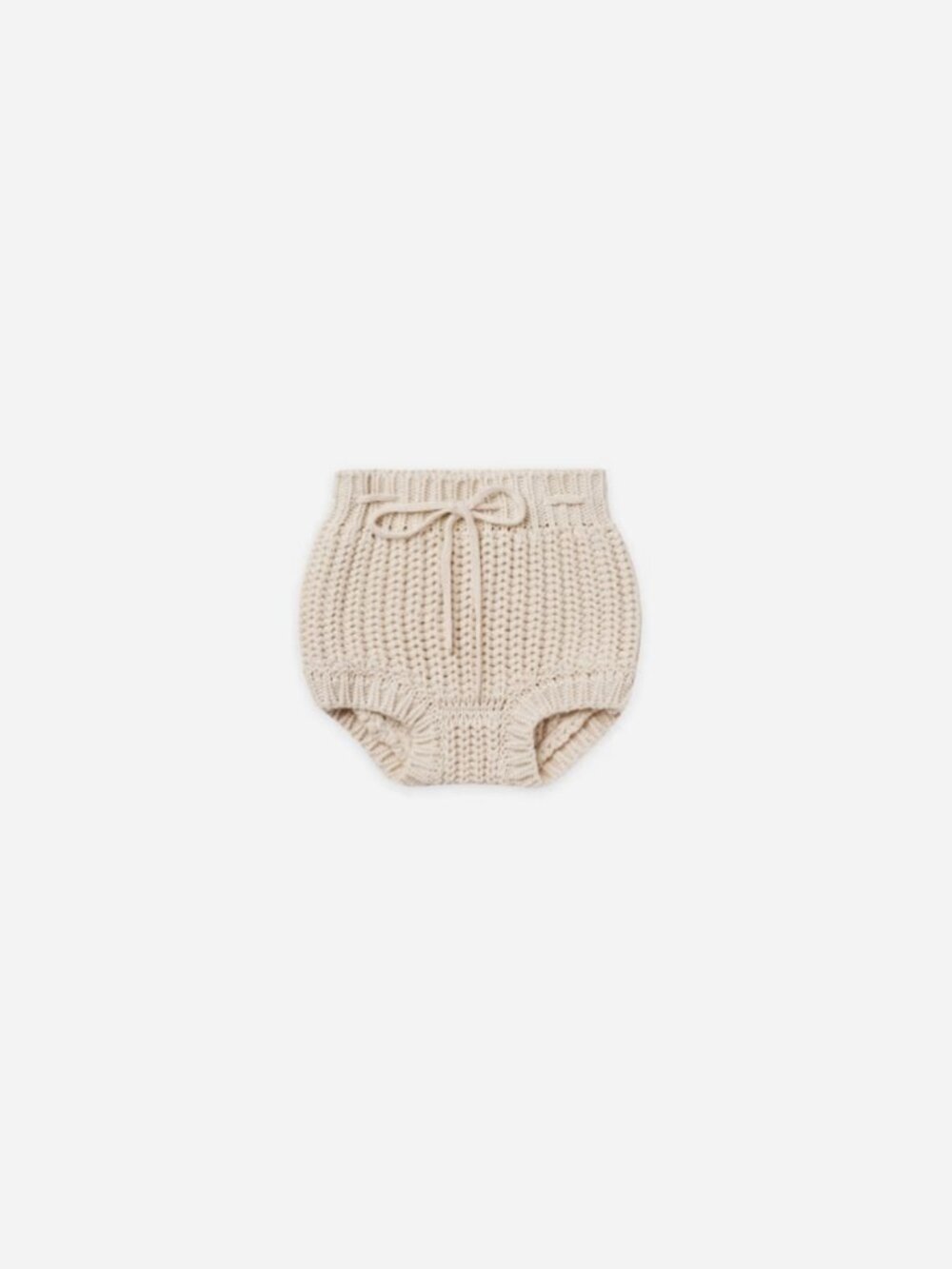 NWT Quincy Mae Knit Tie Bloomer in Natural 18 - 24 Months